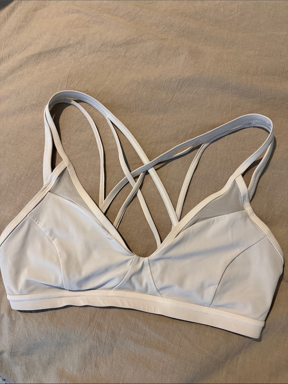 lululemon athletica Strappy Light Gray Bralette